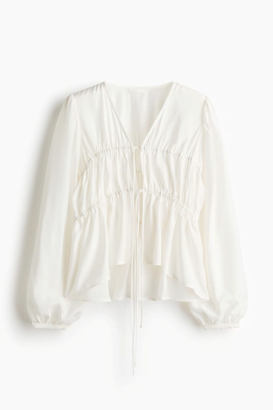 h&m end-of-season sale tie front top
